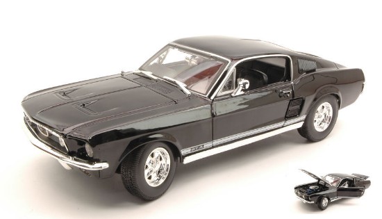 Immagine di FORD MUSTANG GTA FASTBACK 1967 BLACK 1:18