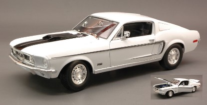 Immagine di FORD MUSTANG GT COBRA JET 1968 WHITE 1:18