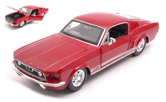 Immagine di FORD MUSTANG GT 1967 RED 1:24