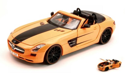 Immagine di MERCEDES SLS AMG ORANGE/BLACK 1:24