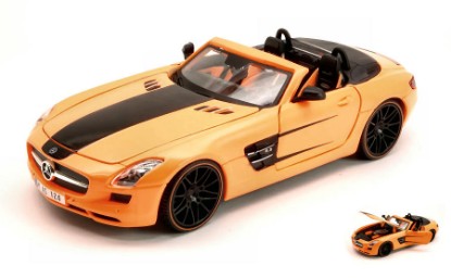 Immagine di MERCEDES SLS AMG ORANGE/BLACK 1:24
