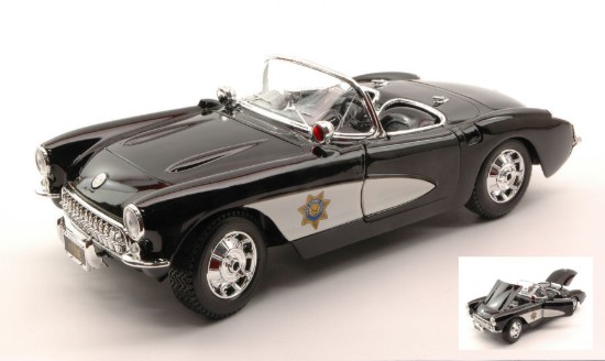 Immagine di CHEVROLET CORVETTE 1957 POLICE 1:18