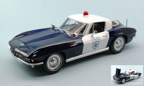 Immagine di CHEVROLET CORVETTE 1965 POLICE 1:18