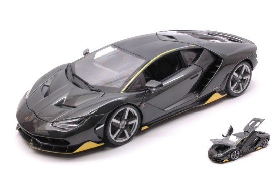 Immagine di LAMBORGHINI CENTENARIO LP 770-4 2016 SPECIAL EDITION CARBON/YELLOW 1:18