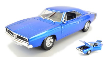 Immagine di DODGE CHARGER R/T 1969 METALLIC BLUE 1:18