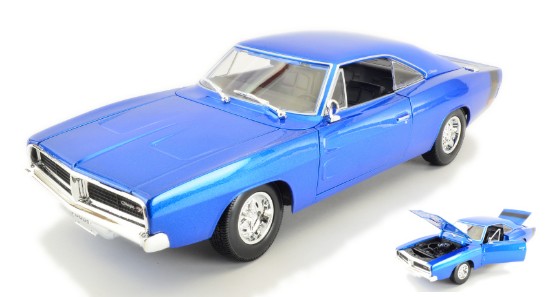Immagine di DODGE CHARGER R/T 1969 METALLIC BLUE 1:18