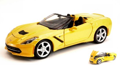 Immagine di CORVETTE STINGRAY CONVERTIBLE 2014 YELLOW 1:24