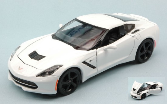 Immagine di CHEVROLET CORVETTE STINGRAY 2014 WHITE 1:24