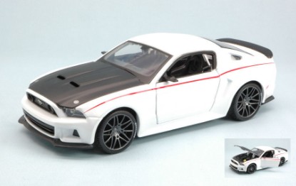 Immagine di FORD MUSTANG STREET RACER 2014 WHITE/BLACK 1:24
