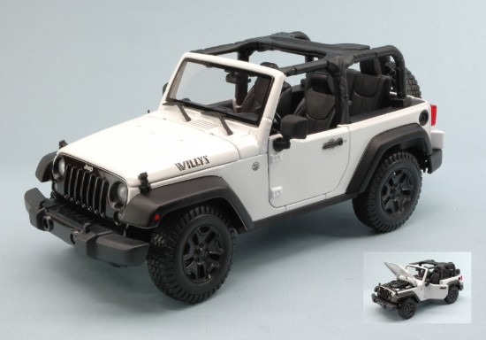 Immagine di JEEP WRANGLER OPEN TOP 2014 WHITE 1:18