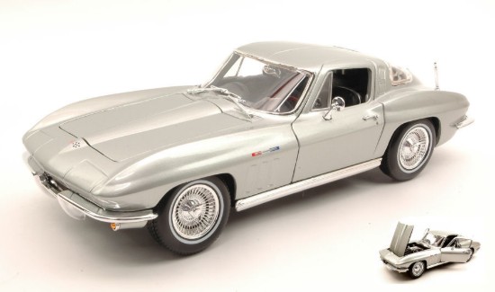 Immagine di CHEVROLET CORVETTE 1965 SILVER 1:18