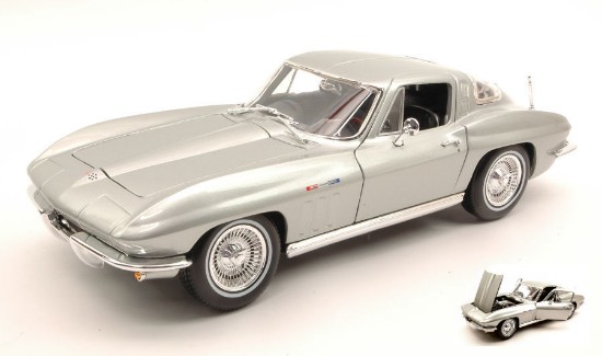 Immagine di CHEVROLET CORVETTE 1965 SILVER 1:18