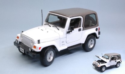 Immagine di JEEP WRANGLER SAHARA 2007 HARD TOP WHITE 1:18