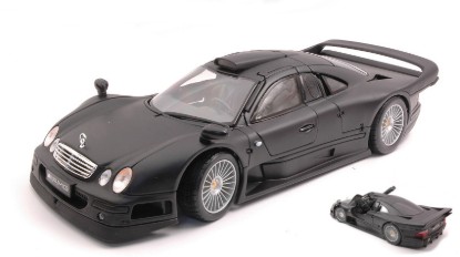 Immagine di MERCEDES CLK GTR STREET VERSION MATT BLACK 1:18