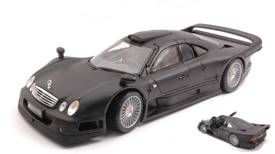 Immagine di MERCEDES CLK GTR STREET VERSION MATT BLACK 1:18