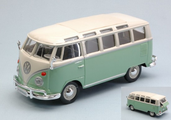 Immagine di VW T1 SAMBA VAN 1962 PASTEL GREEN/CREAM 1:25
