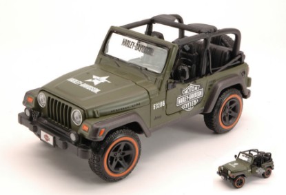 Immagine di JEEP WRANGLER RUBICON HARLEY DAVIDSON GREEN 1:27