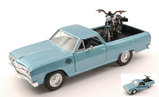 Immagine di CHEVROLET EL CAMINO 1965 1:25 + HARLEY DAVIDSON XL 1200N 2007 1:24