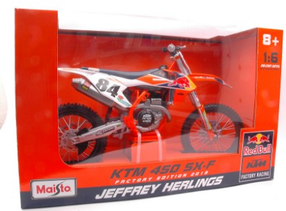 Immagine di KTM 450 SX-F N.84 JEFFREY HERLINGS 1:6