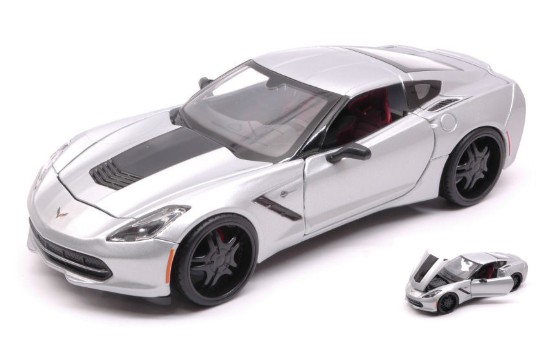 Immagine di CHEVROLET CORVETTE STINGRAY 2014 SILVER 1:24