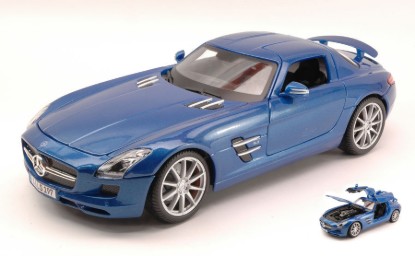 Immagine di MERCEDES SLS AMG 2010 BLUE 1:18