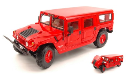 Immagine di HUMMER 4-DOOR WAGON 2006 RED 1:18