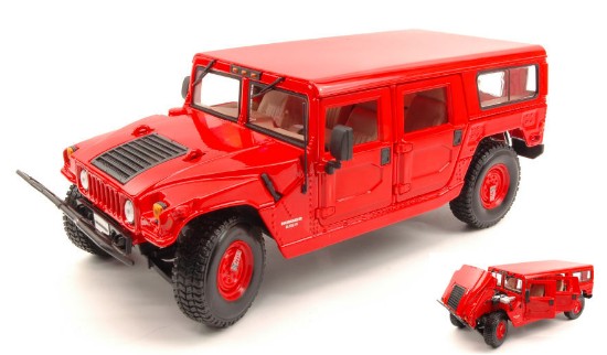 Immagine di HUMMER 4-DOOR WAGON 2006 RED 1:18