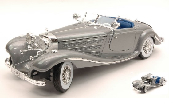 Immagine di MERCEDES 500 K TYPE 1936 SILVER 1:18