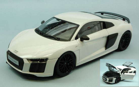 Immagine di AUDI R8 V10 PLUS 2015 WHITE EXCLUSIVE SERIES 1:18