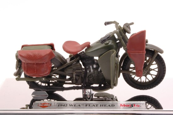 Immagine di HARLEY DAVIDSON 1942 WLA FLAT HEAD 1:18