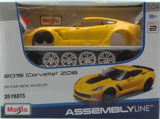 Immagine di CHEVROLET CORVETTE Z06 2015 YELLOW  KIT 1:24