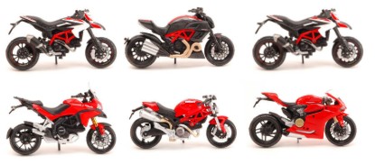 Immagine di DUCATI HYPERMOTARD-DIAVEL-MULTISTR.-MONSTER-1199 1:18