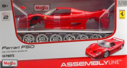Immagine di FERRARI F50 1995 RED KIT 1:18