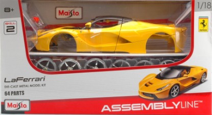 Immagine di FERRARI LA FERRARI 2013 YELLOW KIT 1:18
