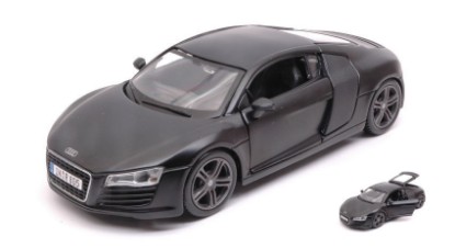 Immagine di AUDI R8 MATT BLACK 1:24