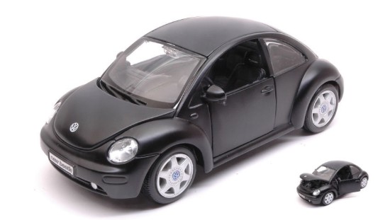 Immagine di VW NEW BEETLE MATT BLACK 1:25