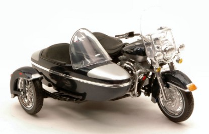 Immagine di HARLEY DAVIDSON 2001 FLHRC ROAD KING CLASSIC C/SIDECAR BLACK 1:18