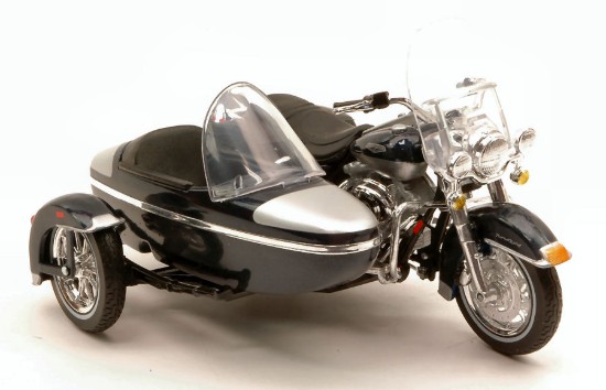 Immagine di HARLEY DAVIDSON 2001 FLHRC ROAD KING CLASSIC C/SIDECAR BLACK 1:18