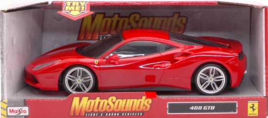 Immagine di FERRARI 488 GTB MOTOSOUND PLASTICA 1:24