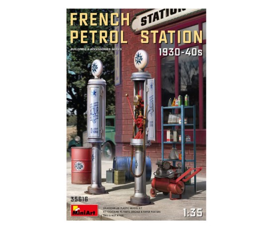Immagine di FRENCH PETROL STATION 1930-40S KIT 1:35