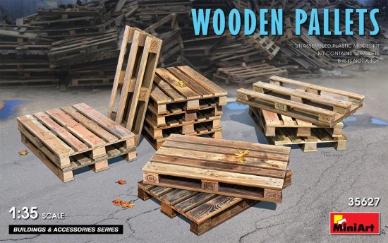 Immagine di WOODEN PALLETS KIT 1:35