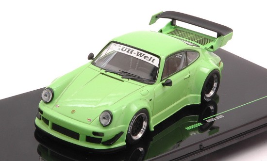 Immagine di PORSCHE RWB 930 GREEN WITH BLACK WHEELS RIM 1:43