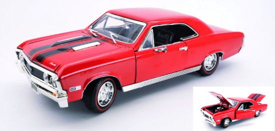 Immagine di CHEVROLET CHEVELLE SS396 1967 RED/BLACK 1:18