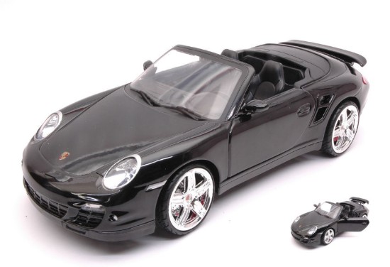 Immagine di PORSCHE 911 TURBO CABRIO 2007 BLACK 1:18