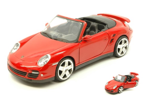 Immagine di PORSCHE 911 (997) TURBO CABRIO 2005 RED 1:24