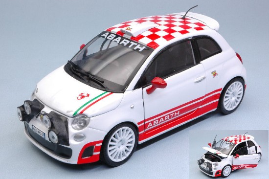 Immagine di ABARTH 500 R3T 2009 WHITE/RED 1:24
