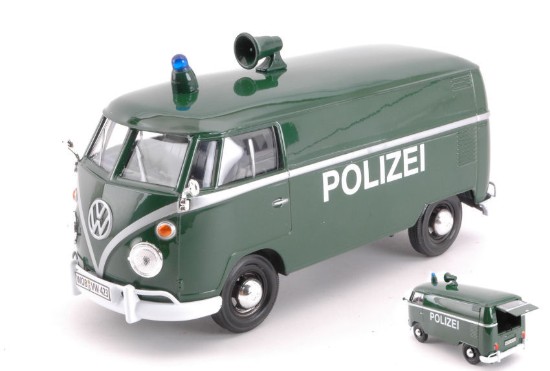 Immagine di VW TYPE 2 (T1) 1965 DELIVERY VAN POLIZEI GREEN 1:24