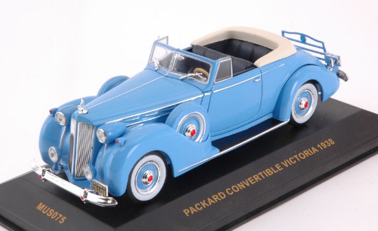 Immagine di PACKARD VICTORIA CONVERTIBLE 1938 BLUE 1:43