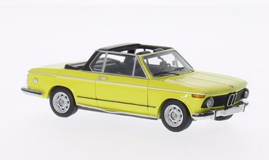 Immagine di BMW 2002 (E10) BAUR CABRIOLET 1974 YELLOW 1:43