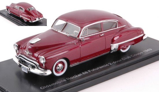 Immagine di OLDSMOBILE ROCKET 88 FUTURAMIC 2 DOORS CLUB COUPE  1950 AMARANT RED 1:43